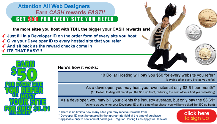 Web Site hosting reseller Form